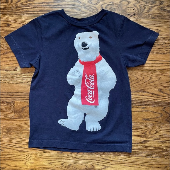 Coca-Cola Kids Navy Polar Bear Short Sleeve T-Shirt (4-5) - Picture 11 of 12